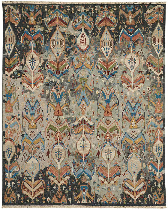 Leylan 0563F Charcoal / Multi